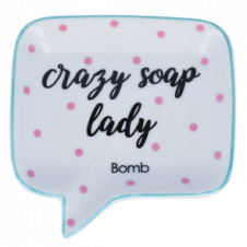 Keramická miska na mýdlo Crazy soap lady